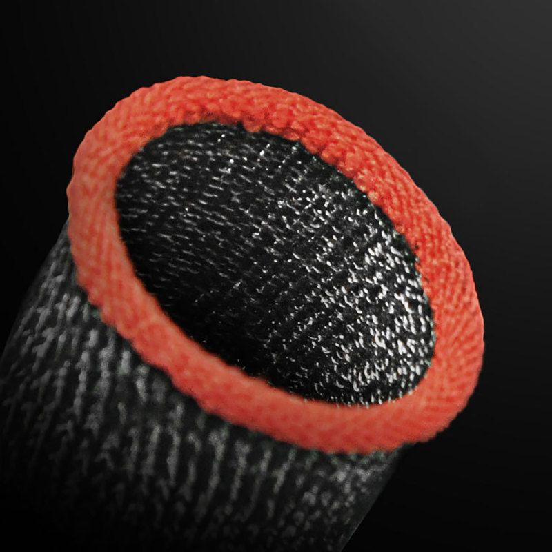 Gaming Finger Sleeve Non-slip High Sensitivity Faux-Red