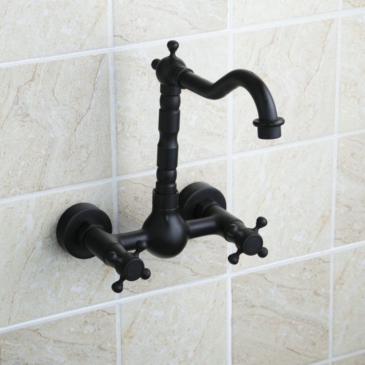 Cold Hot Water Ancient Wall Faucet(