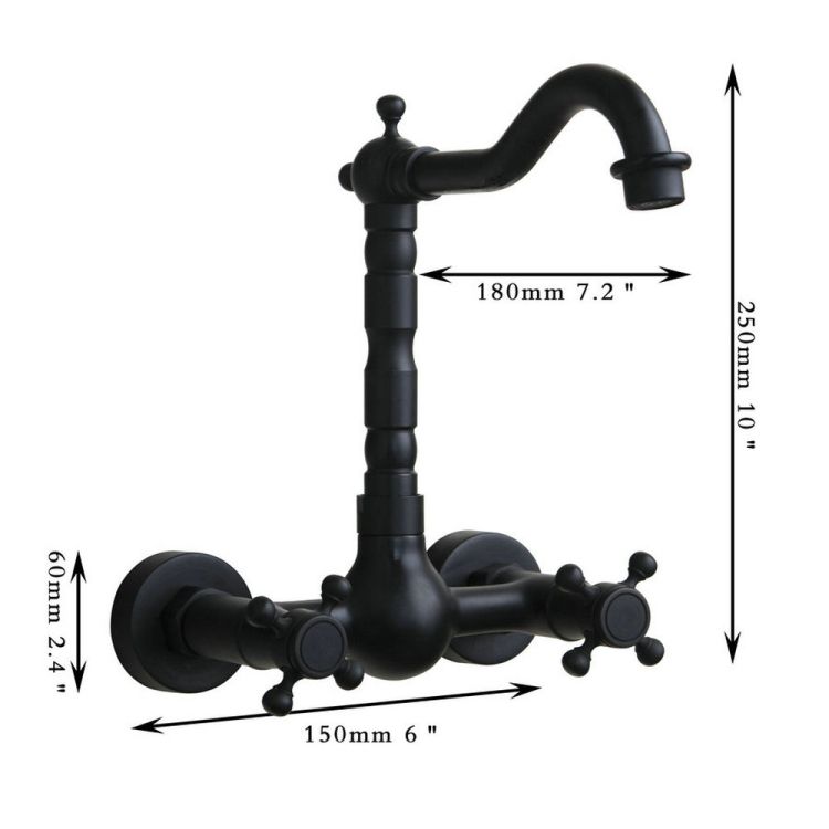 Cold Hot Water Ancient Wall Faucet(