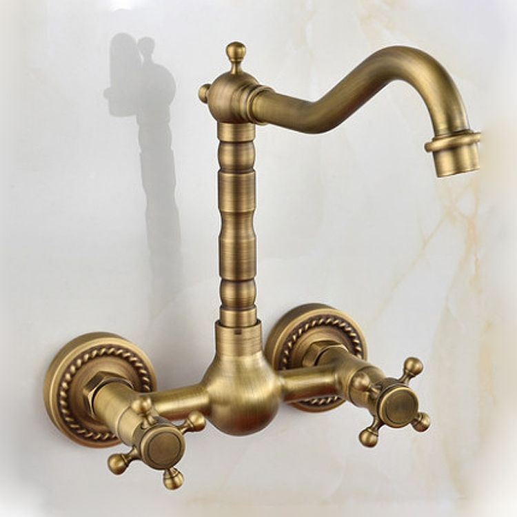 Cold Hot Water Ancient Wall Faucet(