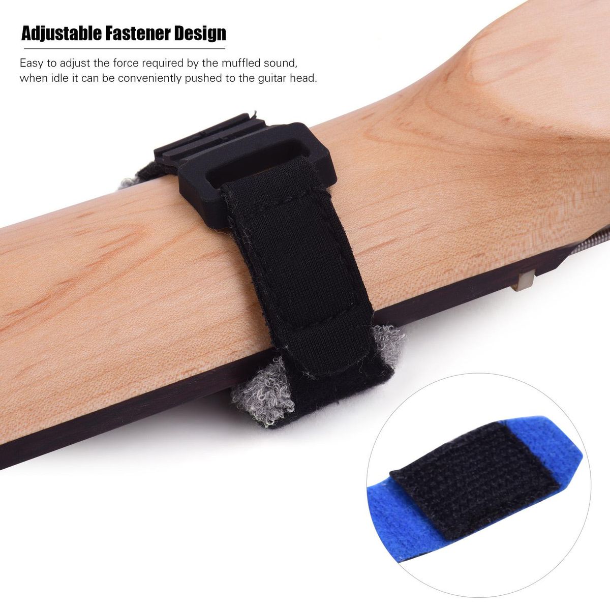 Guitar Gear Fretboard Muting Wraps 18cm Length Strings Muter for 6-String Bass/ Electric/ Acoustic/ Acoustic Guitars Musical Instrument Accessories