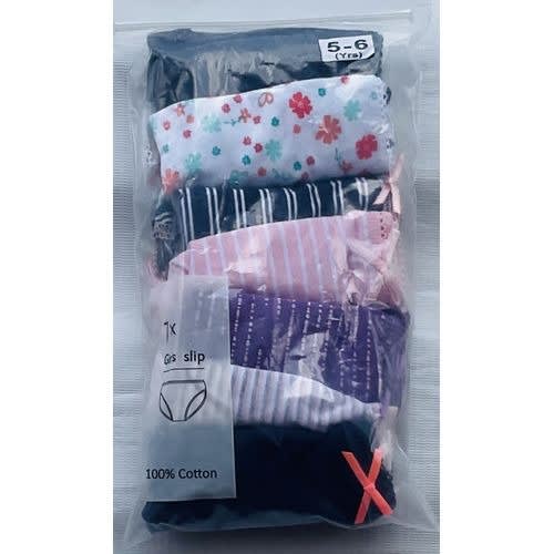 Girls Briefs- B11 -Multicolor - 7 Packs