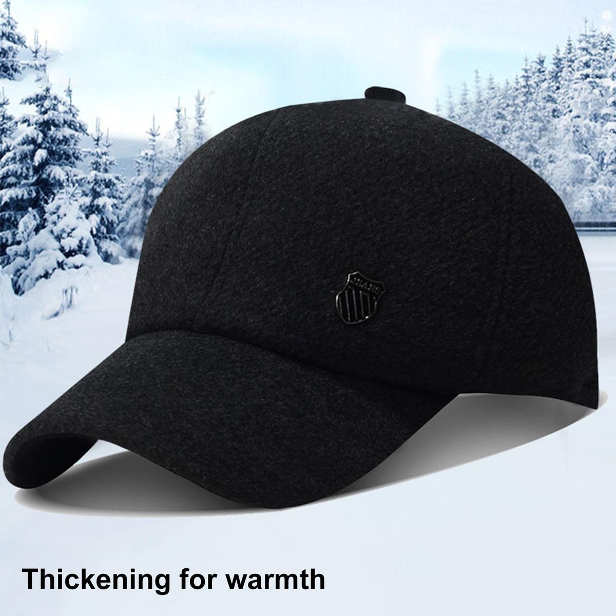 Dad Baseball Cap Arcticshield Mens Winter Baseball Cap for Fathers Black