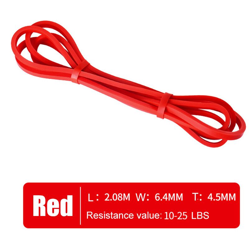 10-175LBS 82 Inch Resistance Bands Exercise Loops, Yoga Fitness Workout Rubber Bands For Physical Therapy, Rehab, Stretching, Home Fitness Red