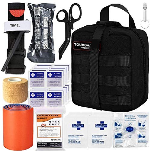 TOUROAM IFAK Molle Trauma Kit Emergency Survival First Aid K
