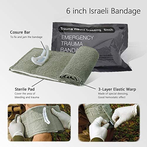 TOUROAM IFAK Molle Trauma Kit Emergency Survival First Aid K