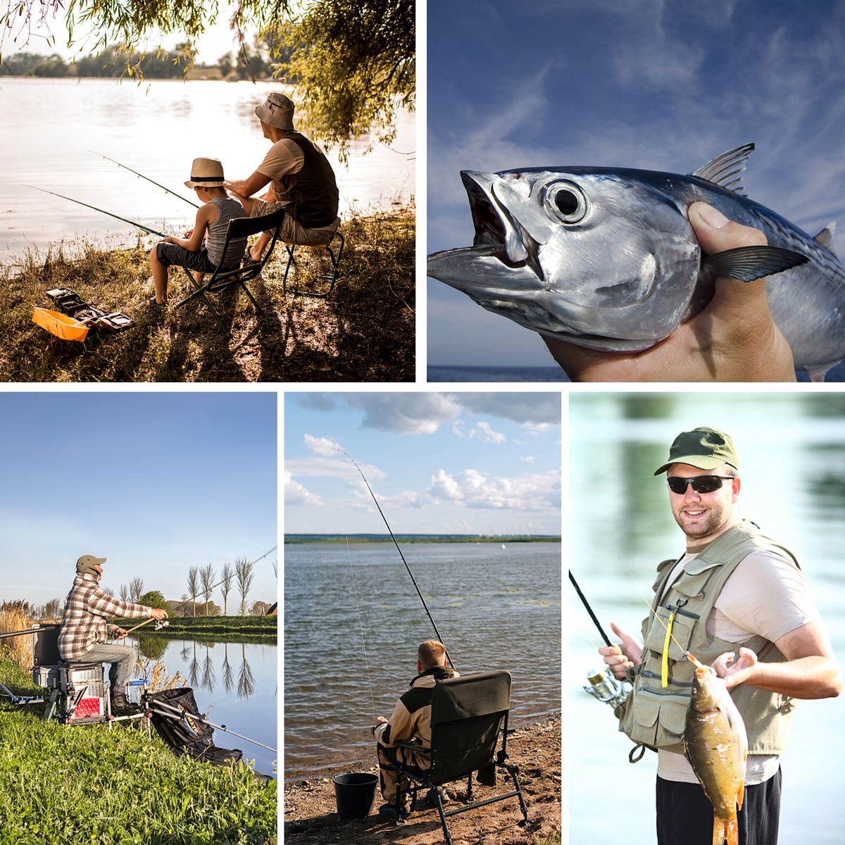 6 Piece Fishing Pole Ultralight Spinning/Casting Rod Travel