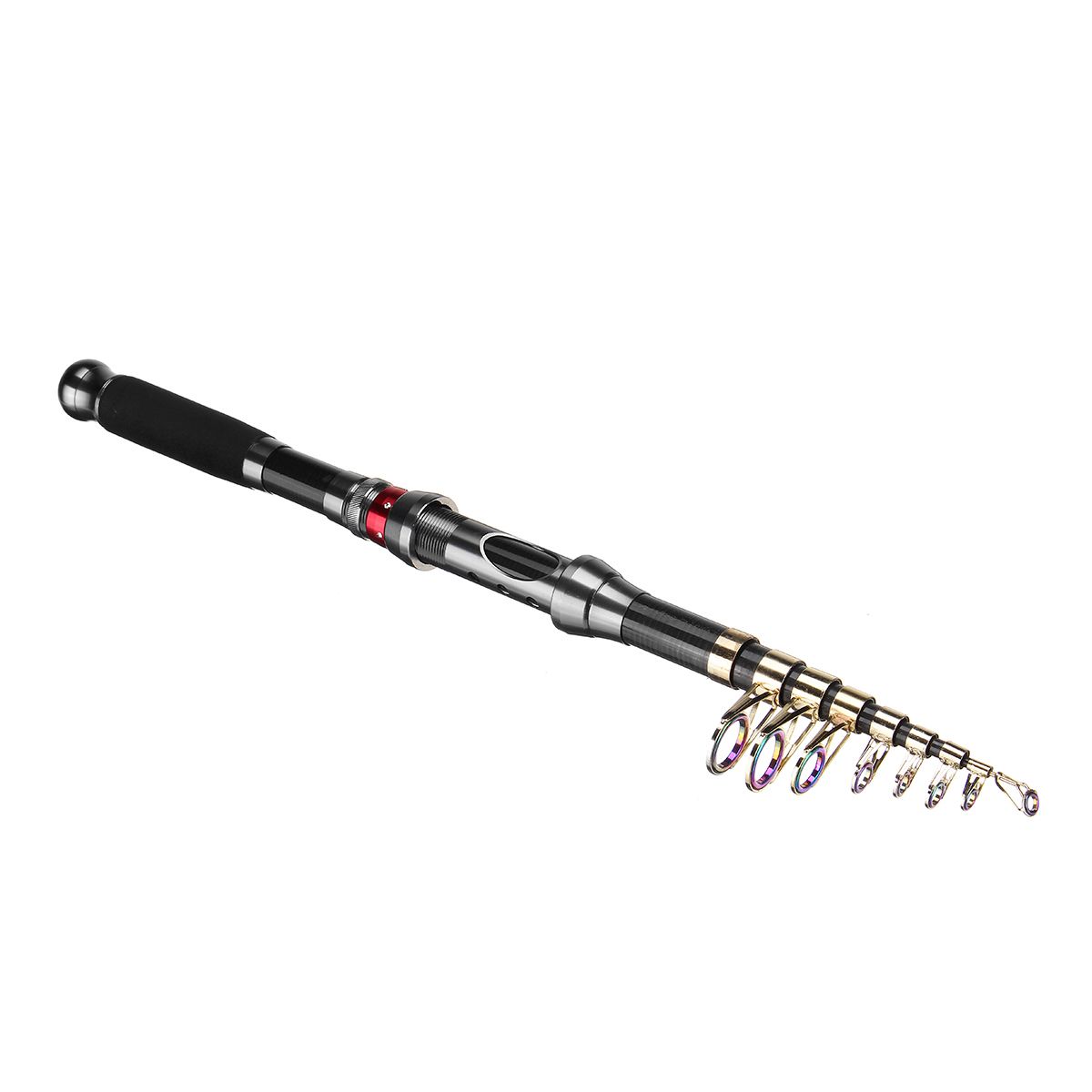 2.1-3m Ultralight Pocket Telescopic Rod Beach Rod Spinning Pole Black 3.0