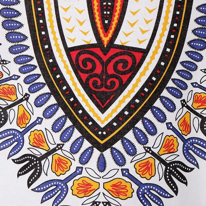 2pcs Mens Dashiki Shirt African Embroidery Print Festival Hippie