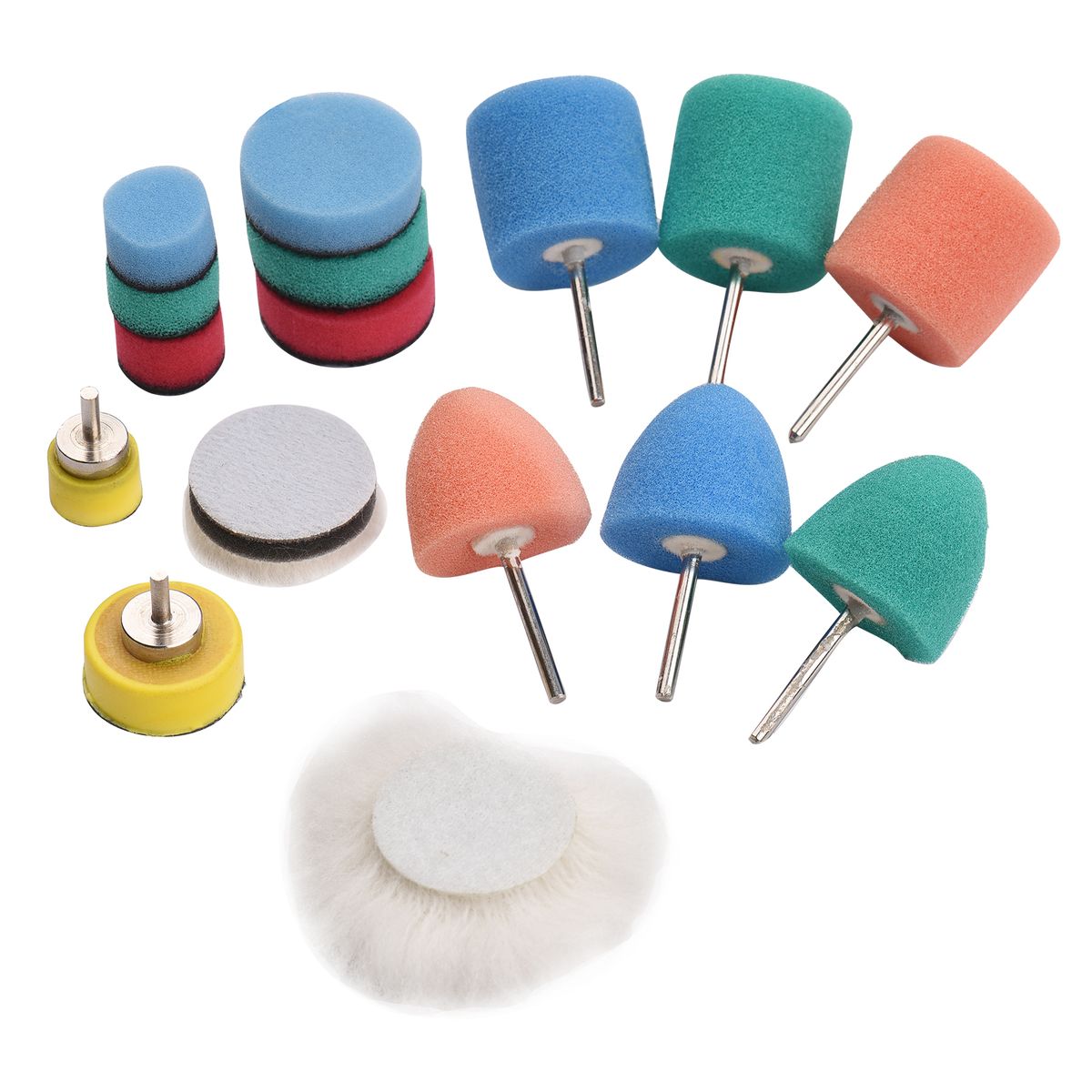 Mini Buffing Polishing Pads 16 Pcs Mini Detail Polisher Pads
