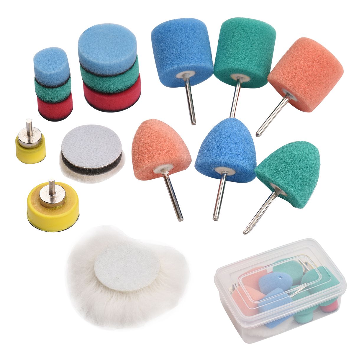 Mini Buffing Polishing Pads 16 Pcs Mini Detail Polisher Pads