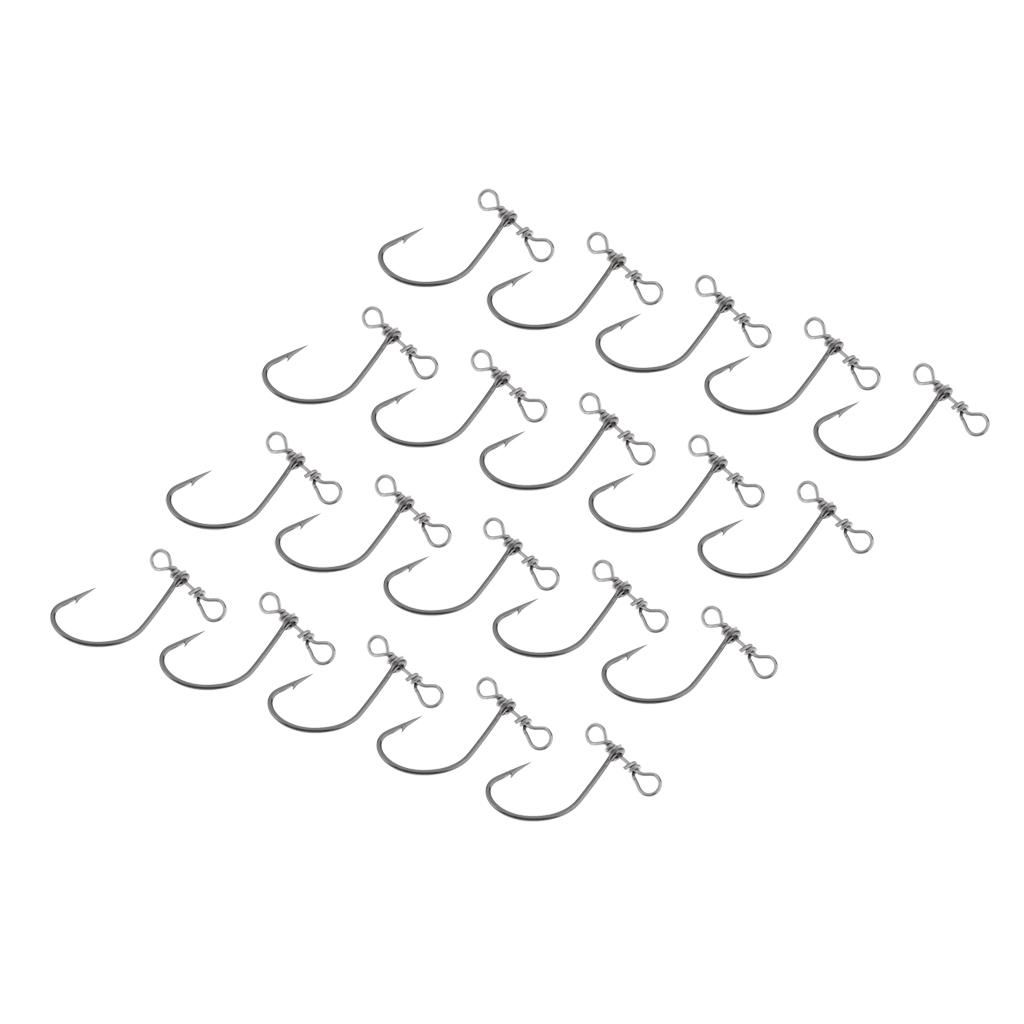 20pcs/set Carp Coarse  Acessories  Hooks Crank Hooks For