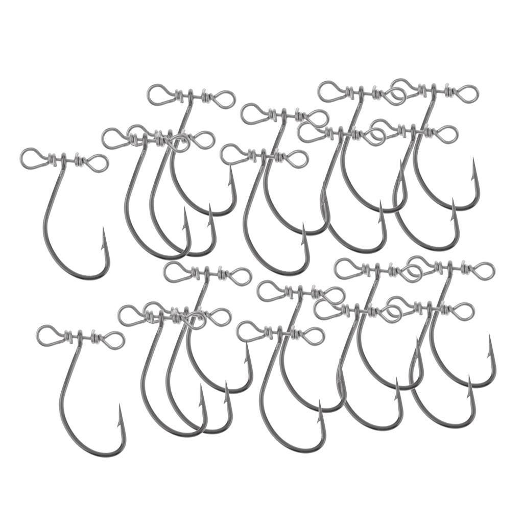 20pcs/set Carp Coarse  Acessories  Hooks Crank Hooks For