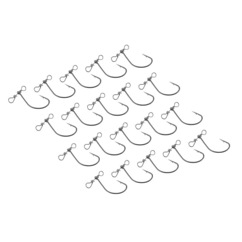 20pcs/set Carp Coarse  Acessories  Hooks Crank Hooks For
