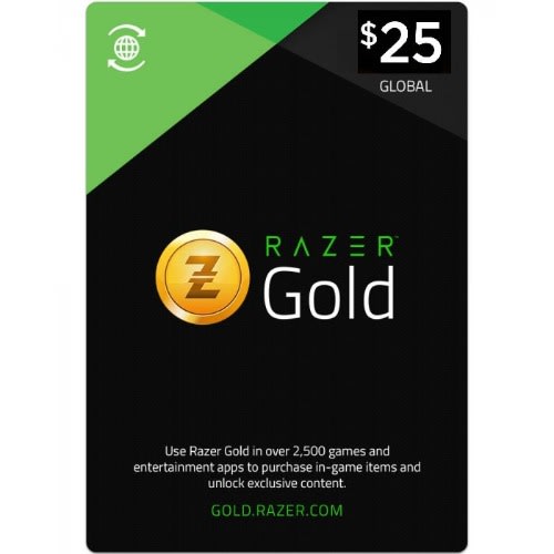 Razer Gold Gift Card 25$ USD Global