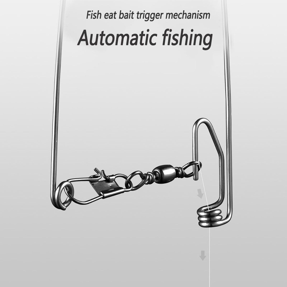 Automatic Fishing Hook Spring Fishhook For Trapping Rivers