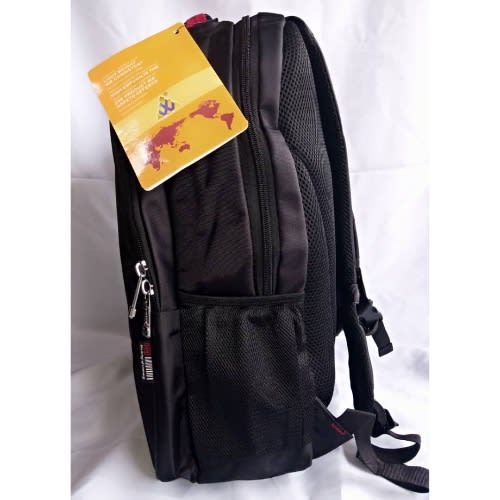 Makeup Patterned Multifunction Laptop Backpack - Black