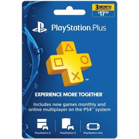PSN Playstation Plus 3 Month Subscription Card