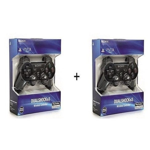 Ps3 Pad - Dualshock Wireless Controller - Black 2 Pieces