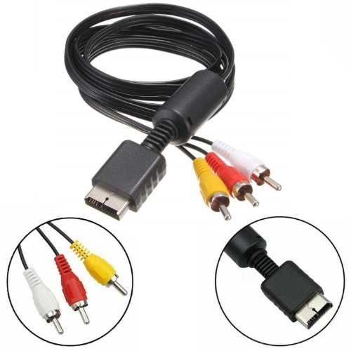 Av Cable For Ps3 & Ps2 Consoles