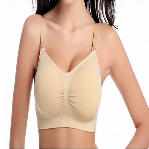 Women's Seamless Pregnant Nursing Feeding Bra