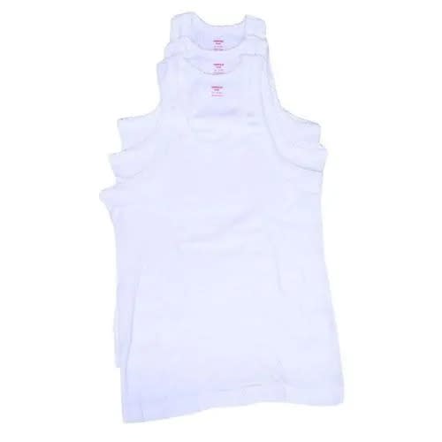 3-in-1 Kids Underwear Vests For Girls - White