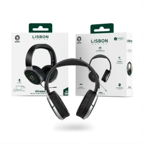 Green Lisbon Series Wireless Headset With Mic.