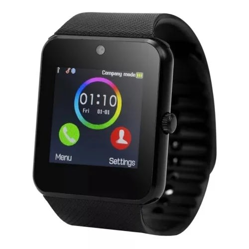 Gt08 Smartwatch With Sim & Memory Card Slots - Black