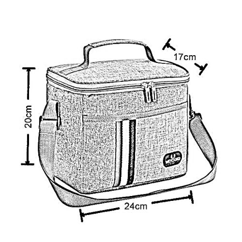 Insulated Lunch Bag - Grey Mix