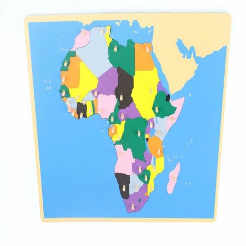 Montessori Puzzle Map Of Africa--Multicolour--No