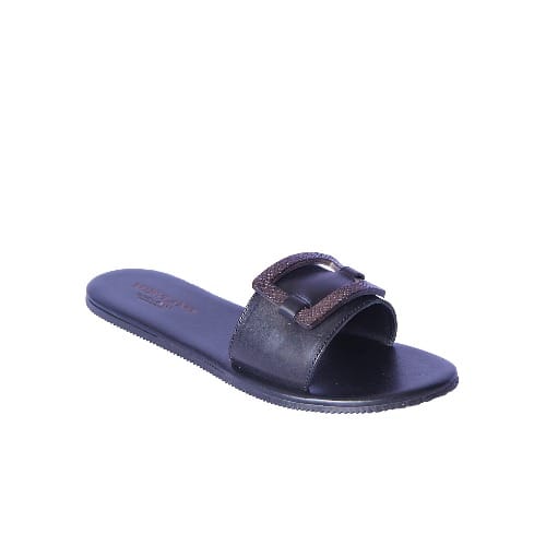 Tobylano Flat Slippers For Women- Black