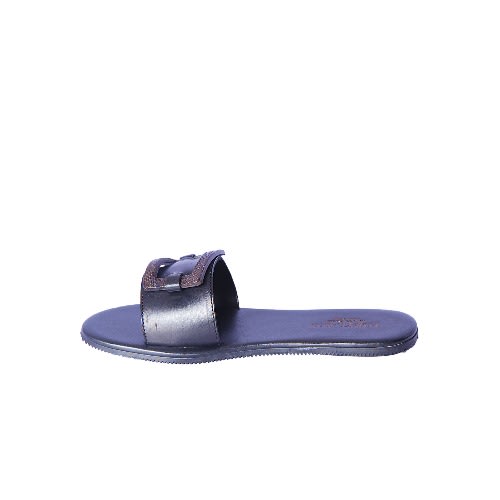 Tobylano Flat Slippers For Women- Black