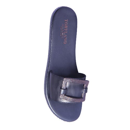 Tobylano Flat Slippers For Women- Black