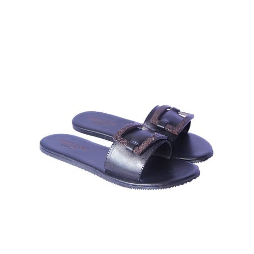 Tobylano Flat Slippers For Women- Black