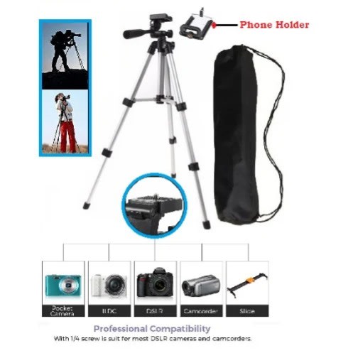 3110 Tripod Stand For Camera + Holder