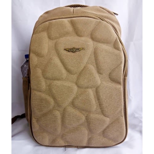 Kamo Khak Patterned Multipurpose Backpack - Brown