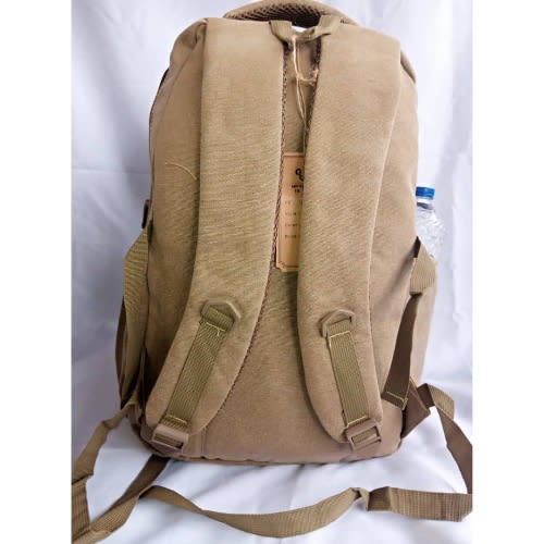 Kamo Khak Patterned Multipurpose Backpack - Brown