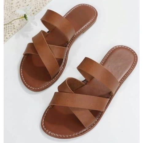 Realwon Female Brown Slippers - Brown