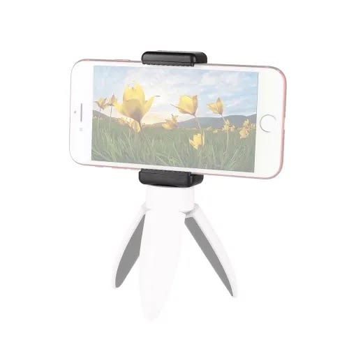 D010 Smartphone Desktop Tripod Double Hole Phone Holder Bracket