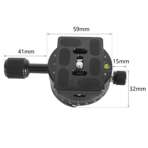 360-degree Rotating Tripod Base & Panoramic Shooting Clamp