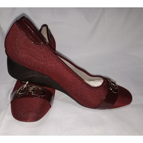 Wedge Shoe -  Wine