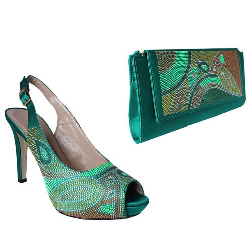Raimondo Buccelli Shoe & Bag - Emerald Green