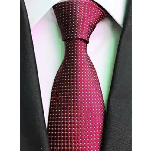 Long Tie For Men - Wine