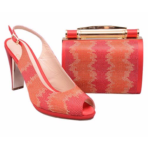 Essere Supremo Shoe and Bag with Accessories -  Red