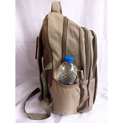 Khaki Smart Multi Purpose Backpack - Brown