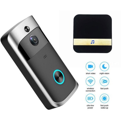 Wireless Video Doorbell Camera With Chime For Home Security
