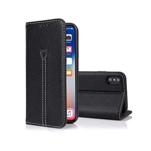 Wallet Flip Case For iPhone Xs Max - Black