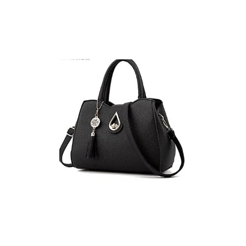 Ladies Handbag - Leather - Black
