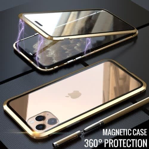 Double Side Tempered Glass Magnetic Case For Iphone 12 Pro Max