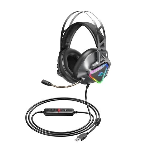 Wargod Series Intelligent Noise Reduction Gaming Headphone With Mic Rm-